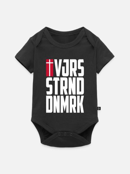 Vejers Strand Dänemark - Baby Premium Kurzarmbody - Schwarz