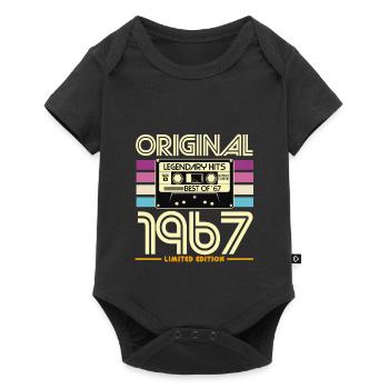 Original 1967 Hits Cassette Retro - Body à manches courtes Premium Bébé - noir - Devant