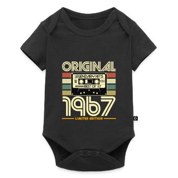 Cassette 1967 Vintage Limited - Baby Premium short-sleeve bodysuit - black - Front