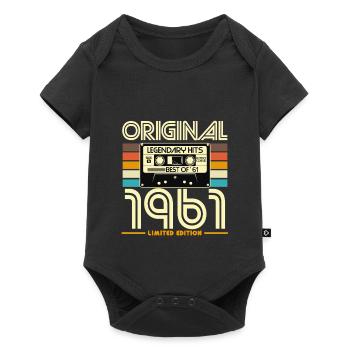 Original 1961 Cassette Retro Edition - Baby Premium short-sleeve bodysuit - black - Front