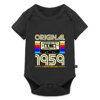 1959 Vintage Limited Cassette - Baby Premium short-sleeve bodysuit - black - Front