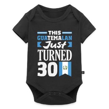 Guatemala Flag T-Shirt Pride & Home Chapín - Baby Premium short-sleeve bodysuit - black - Front