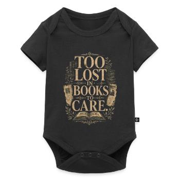 Dark Academia Book Love Vintage Reader - Body à manches courtes Premium Bébé - noir - Devant
