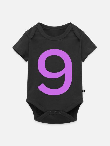 9 - Baby Premium Kurzarmbody - Schwarz