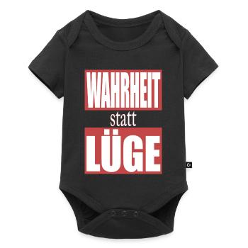 Wahrheit statt Lüge - Baby Premium Kurzarmbody - Schwarz - Vorne