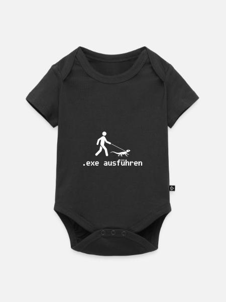 exe ausführen - Baby Premium Kurzarmbody - Schwarz