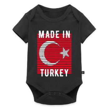 Made In Turkey Turkey Homeland - Body à manches courtes Premium Bébé - noir - Devant