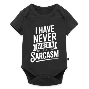 I Have Never Faked a Sarcasm - Baby Premium short-sleeve bodysuit - black - Front