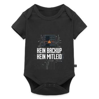 Kein Backup Kein Mitleid IT-Berater Admin - Baby Premium Kurzarmbody - Schwarz - Vorne