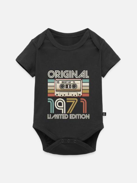 Originale limitierte Ausgabe von 1977 - Baby Premium Kurzarmbody - Schwarz