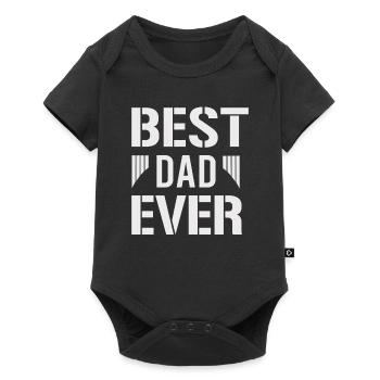 Meilleur papa de tous les temps - Body à manches courtes Premium Bébé - noir - Devant