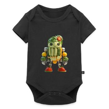 Carnaval des robots légumes - Body à manches courtes Premium Bébé - noir - Devant