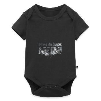 Bevor du fragst Nein IT Statement - Baby Premium Kurzarmbody - Schwarz - Vorne