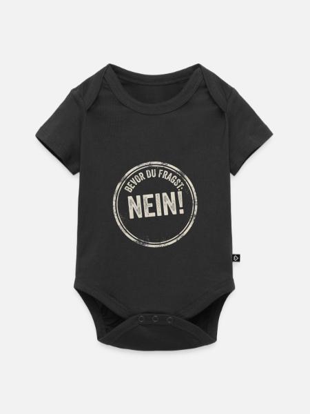 Bevor du Fragst Nein! - Baby Premium Kurzarmbody - Schwarz