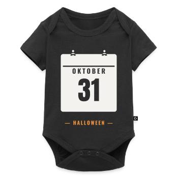 October 31 Calendar Halloween Date Spooky Horror - Baby Premium short-sleeve bodysuit - black - Front