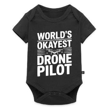 Le pilote de drone le plus correct du monde - Body à manches courtes Premium Bébé - noir - Devant