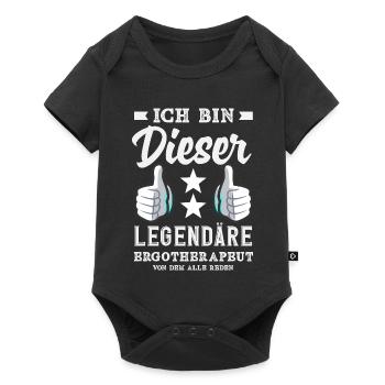 Legendärer Ergotherapeut - Baby Premium Kurzarmbody - Schwarz - Vorne