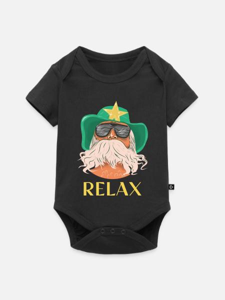 BEARDED RELAX WESTERN STAR - Baby Premium Kurzarmbody - Schwarz