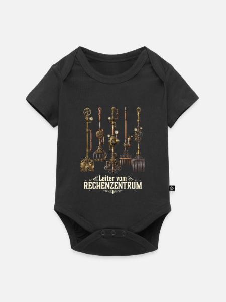 Rechenzentrum Rechner Computer EDV Server lustig - Baby Premium Kurzarmbody - Schwarz