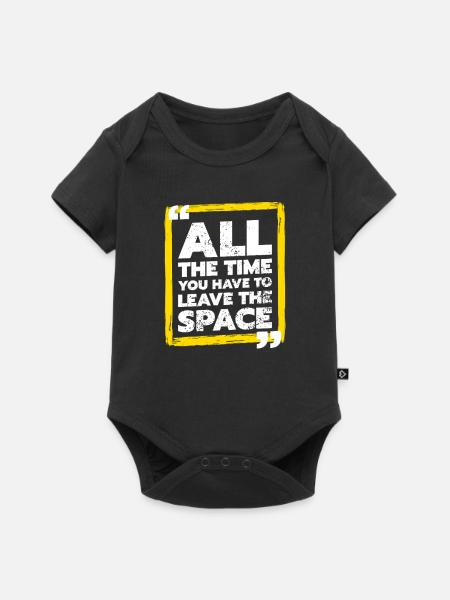 Lass den Raum - Baby Premium Kurzarmbody - Schwarz