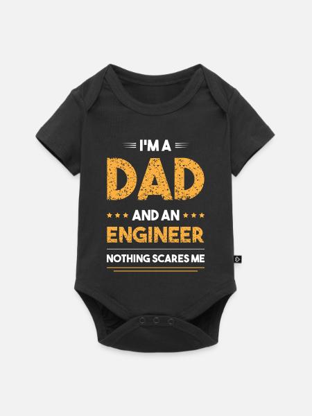 Bau Ingenieur Baustelle Bauarbeiter - Baby Premium Kurzarmbody - Schwarz