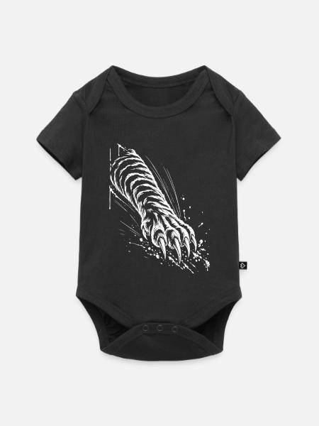 Tiger Tatze - Baby Premium Kurzarmbody - Schwarz