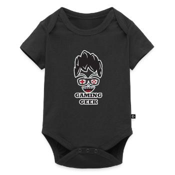 Geek de jeu - Body à manches courtes Premium Bébé - noir - Devant