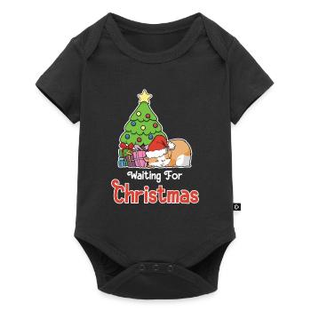 Merry Christmas Santa Guinea Pig Pet Holiday - Baby Premium short-sleeve bodysuit - black - Front