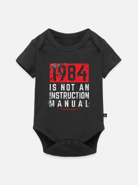 WikiLeaks - 1984 ist keine Bedienungsanleitung - Baby Premium Kurzarmbody - Schwarz