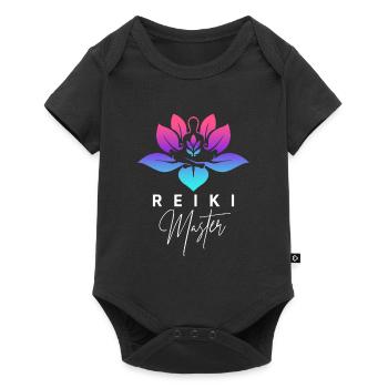 Reiki maître énergie thérapie méditation - Body à manches courtes Premium Bébé - noir - Devant