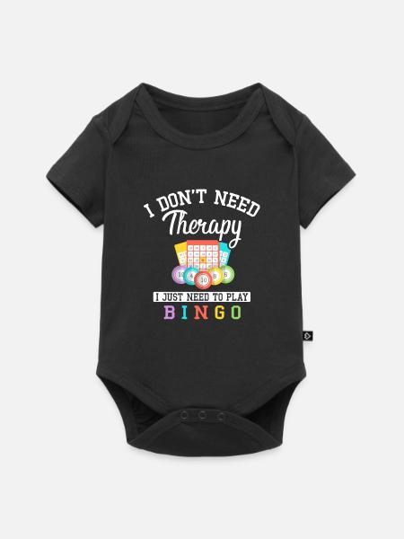 Lustiger Bingo Spieler Witz - Baby Premium Kurzarmbody - Schwarz
