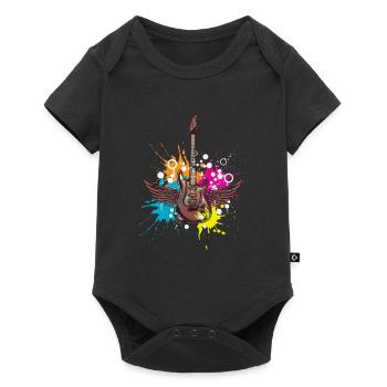 Guitarist Metal Rock Musician - Baby Premium short-sleeve bodysuit - black - Front