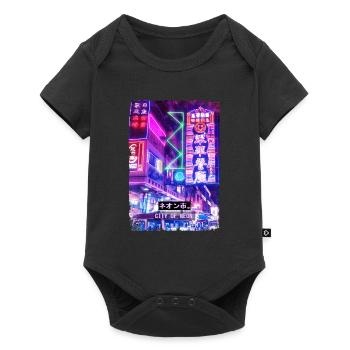 Japanese Aesthetic Streetwear Tokyo Vaporwave - Body à manches courtes Premium Bébé - noir - Devant