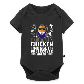 Infiltré Chicken Nugget Agent Nug Life - Body à manches courtes Premium Bébé - noir - Devant