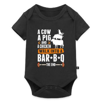 Sarcastic Grill Meat GrillIng Fun BBQ - Baby Premium short-sleeve bodysuit - black - Front