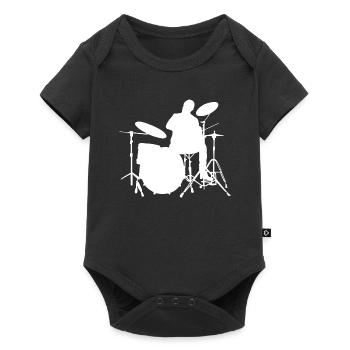 Percussionist Ladies Men Drummer Drummer - Baby Premium short-sleeve bodysuit - black - Front