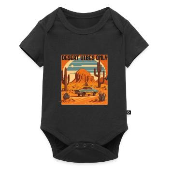 DESERT VIBES ONLY (Retro style) - Baby Premium short-sleeve bodysuit - black - Front