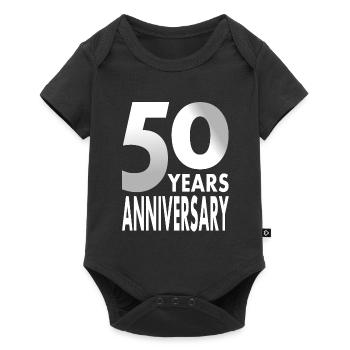 Celebrate your 50th birthday 50 years old gift idea - Baby Premium short-sleeve bodysuit - black - Front