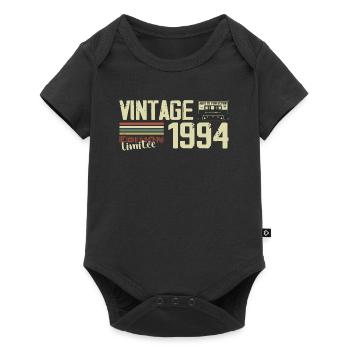 1994 Vintage Rétro Cadeau D'anniversaire 1994 - Body à manches courtes Premium Bébé - noir - Devant