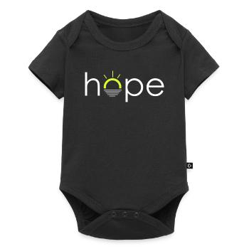 Hope - Hoffnung - Baby Premium short-sleeve bodysuit - black - Front