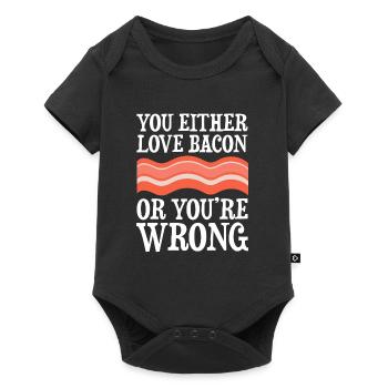 Speck Liebe - Baby Premium Kurzarmbody - Schwarz - Vorne
