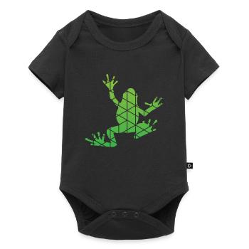 Froschstieg - Baby Premium Kurzarmbody - Schwarz - Vorne
