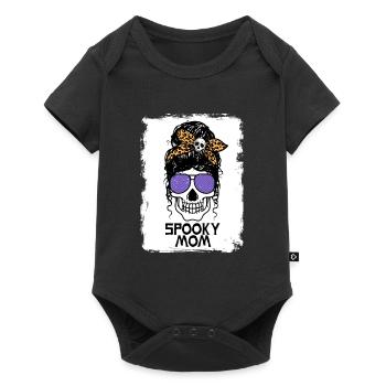 Spooky Mom - Messy Bun - Baby Premium short-sleeve bodysuit - black - Front