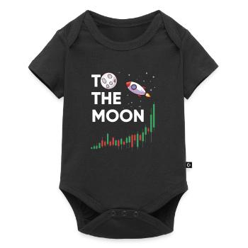 To The Moon - Trading Fun - Baby Premium Kurzarmbody - Schwarz - Vorne