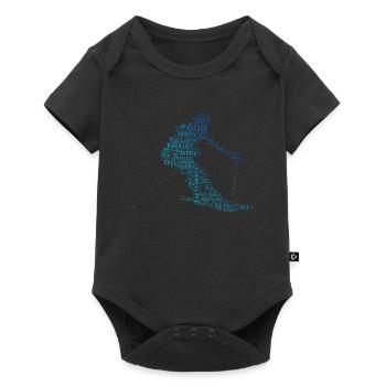 Skiing Ski Stunt Ski Women Winter Sports Skiing - Baby Premium short-sleeve bodysuit - black - Front