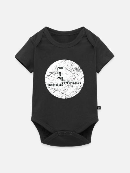 Synthesizer Techno Map - Baby Premium Kurzarmbody - Schwarz