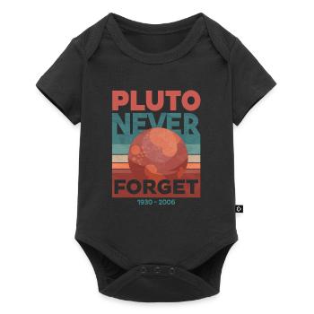 Pluto - Never forget - Baby Premium Kurzarmbody - Schwarz - Vorne