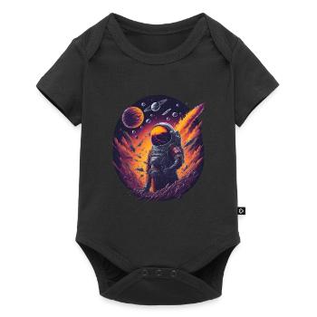 Fantaisie spatiale - Body à manches courtes Premium Bébé - noir - Devant