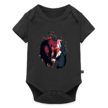 Vergib mir Vater - vom Teufel besessen - Baby Premium Kurzarmbody - Schwarz - Vorne