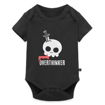 Overthinker - Chaos im Kopf - Baby Premium Kurzarmbody - Schwarz - Vorne